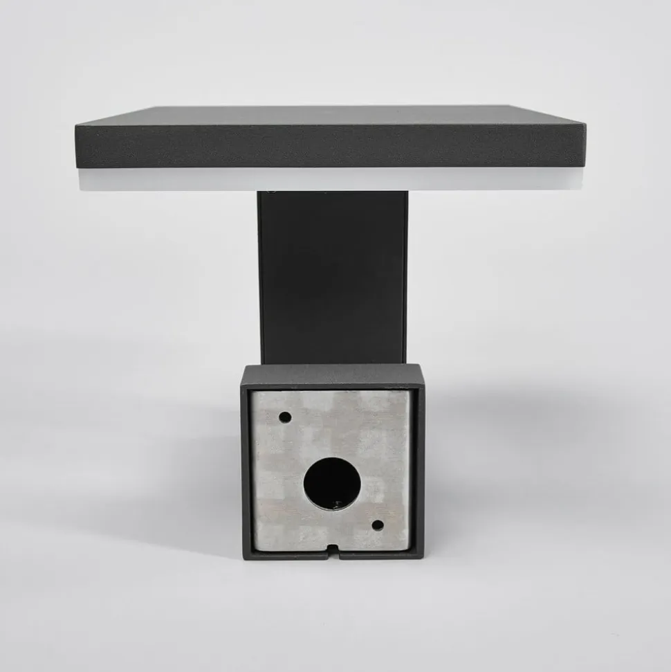 Lucande udendørs LED-væglampe Olesia, 15 cm, sensor, IP54