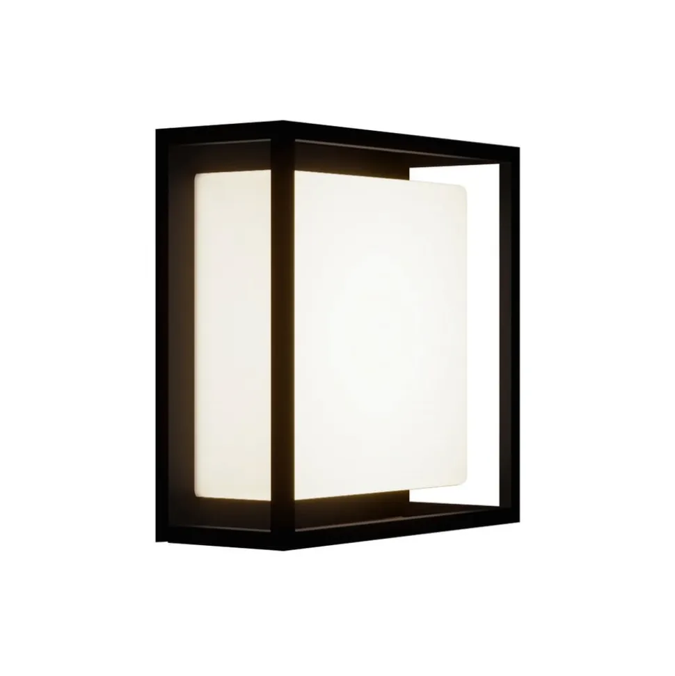 Lucande udendørs LED-væglampe Ilirian, antracit, aluminium, 25 cm