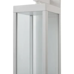 Lucande udendørs LED-væglampe Ferdinand, hvid, sensor, 38 cm
