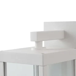 Lucande udendørs LED-væglampe Ferdinand, hvid, sensor, 38 cm