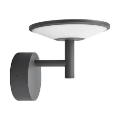 Lucande udendørs LED-væglampe Fenia, antracit, aluminium, IP65