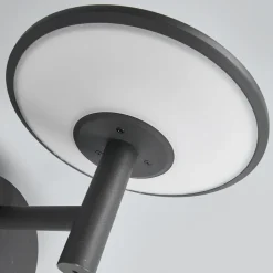Lucande udendørs LED-væglampe Fenia, antracit, aluminium, IP65