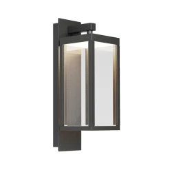 Lucande udendørs LED-væglampe Ferdinand, sæt med 3, grå, 38 cm