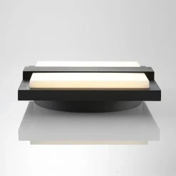 Lucande udendørs LED-væglampe Gylfi, 20 cm, antracit, aluminium