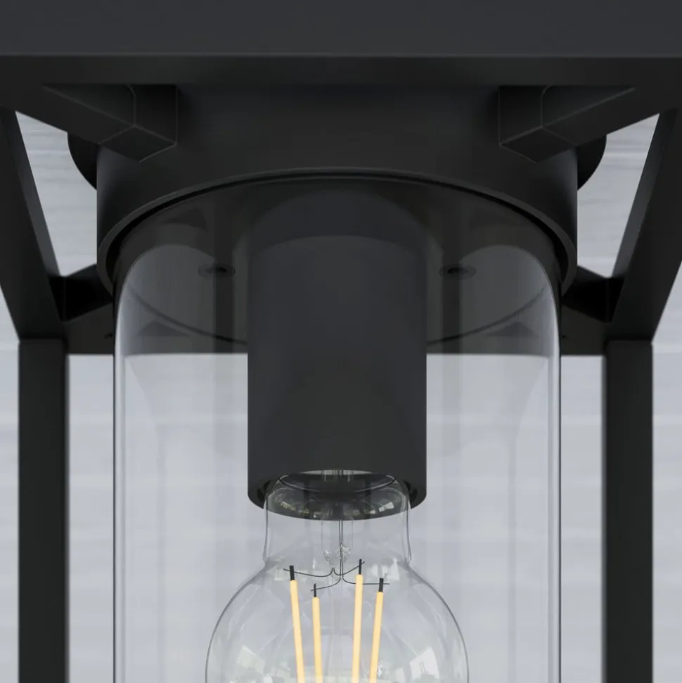 Lucande udendørs loftlampe Ferda, 29 cm, antracit, IP44