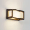 Lucande udendørs væglampe Aurelien, grå, metal, 12,5 cm, IP54