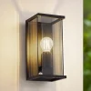 Lucande udendørs væglampe Annalea, røggrå, IP54, sensor