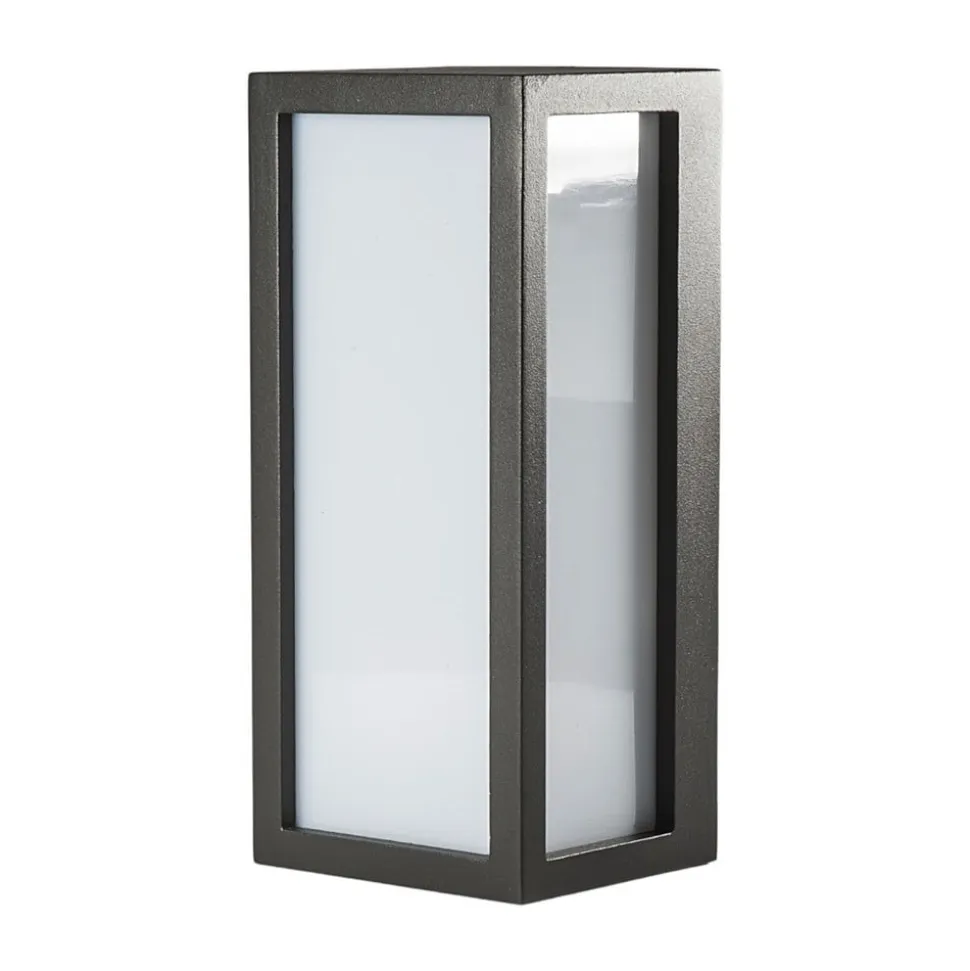 Lucande udendørs væglampe Tame, antracit, metal, 25 cm
