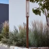 Lucande udendørslampe Alivaro, rustfarvet, 220 cm, E27, IP65