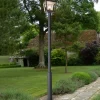 Lucande udendørslampe Dunia, antracit, metal, højde 220 cm