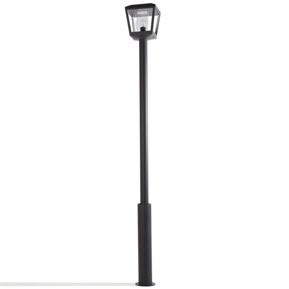 Lucande udendørslampe Dunia, antracit, metal, højde 220 cm