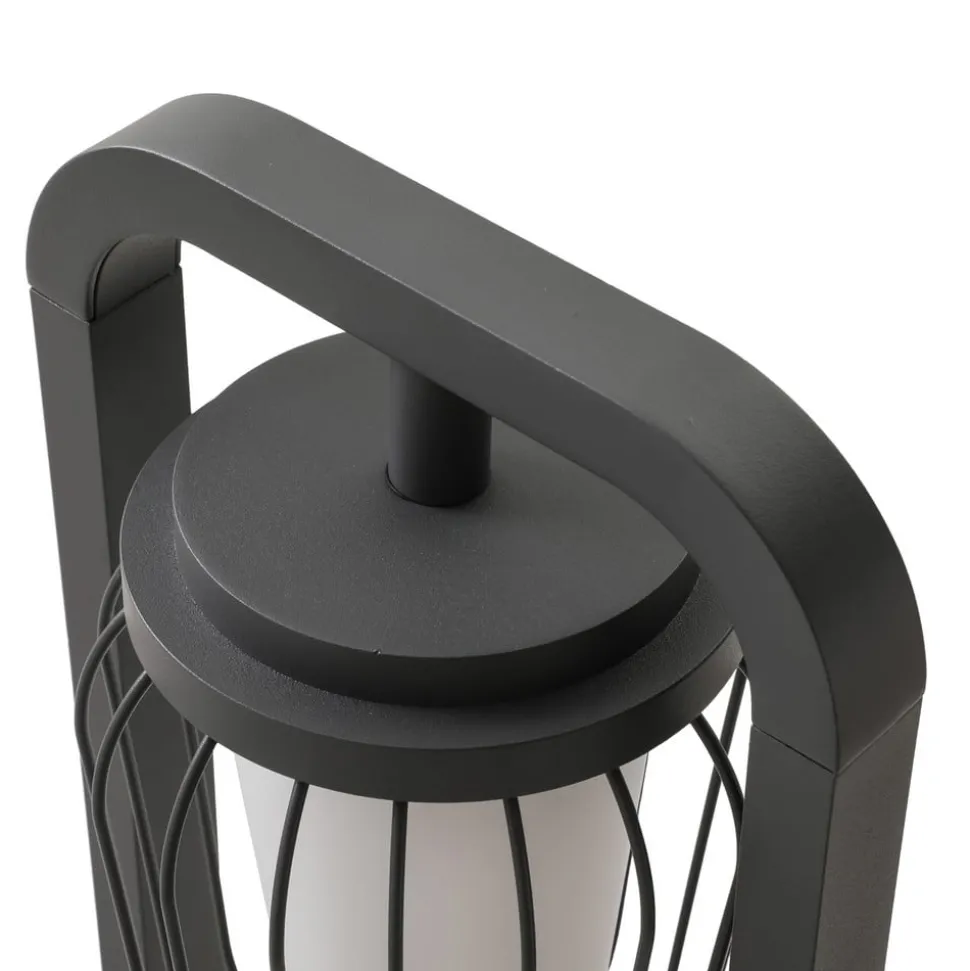 Lucande vejlampe Chandan, 90 cm, antracit, aluminium