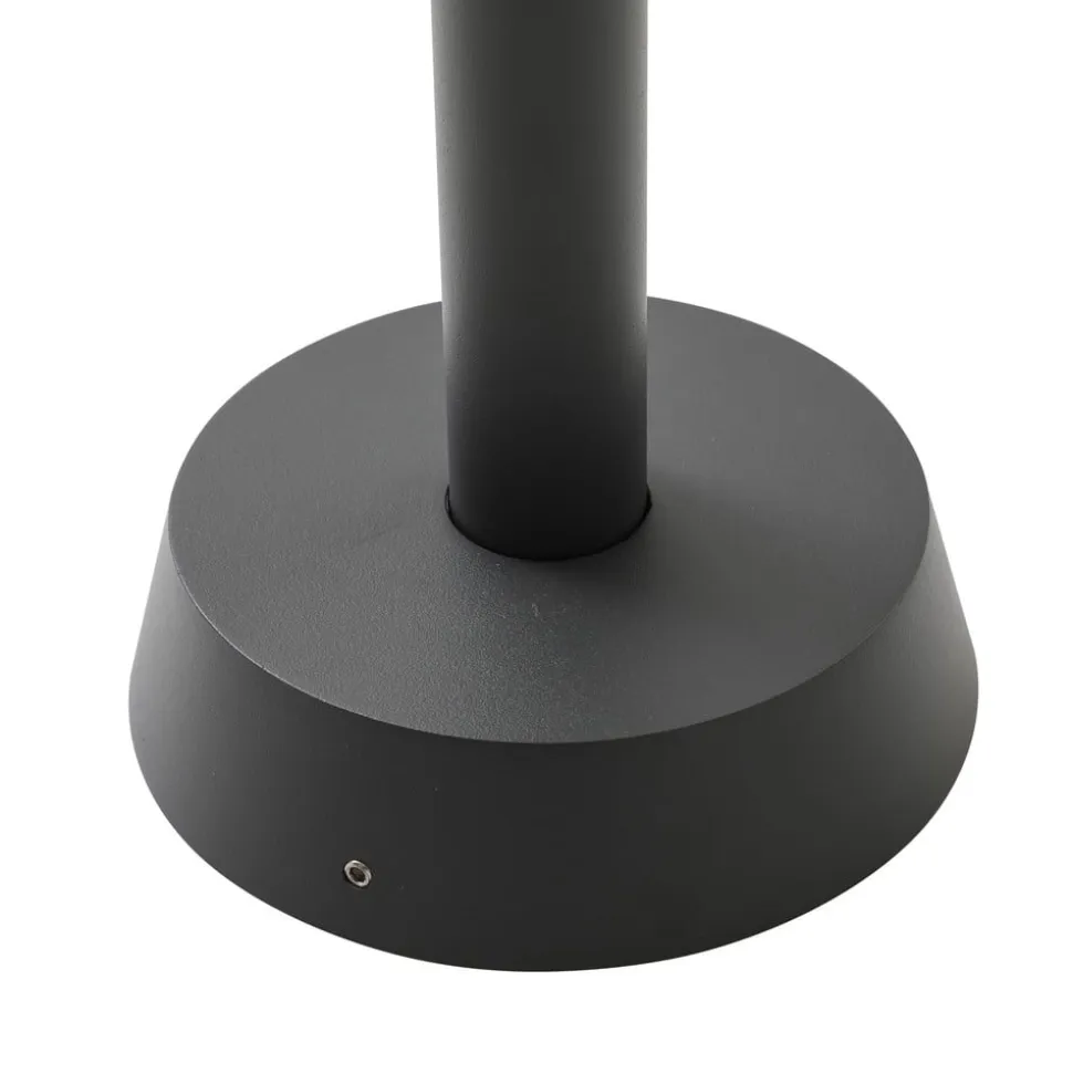 Lucande vejlampe Chandan, 100 cm, sort, aluminium