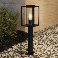 Lucande vejlampe Ferda, 60 cm, antracit, IP44