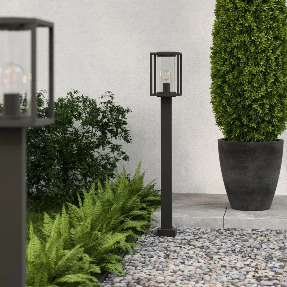 Lucande vejlampe Ferda, 100 cm, antracit, IP44