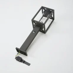 Lucande vejlampe Ferda, 60 cm, sensor, antracit, IP44