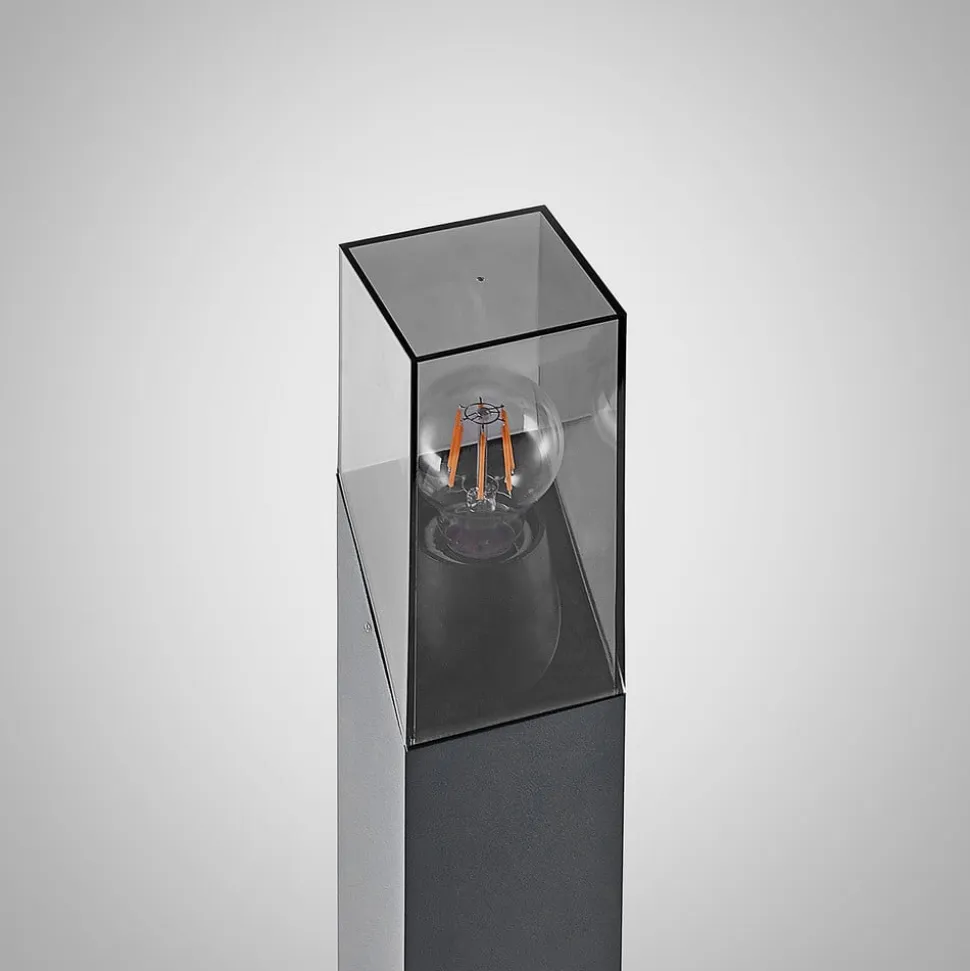 Lucande vejlampe Fiola, 80 cm, antracit, IP54