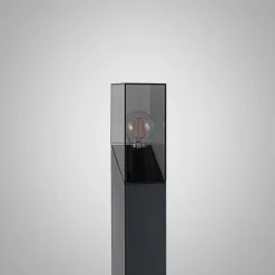 Lucande vejlampe Fiola, 80 cm, antracit, IP54