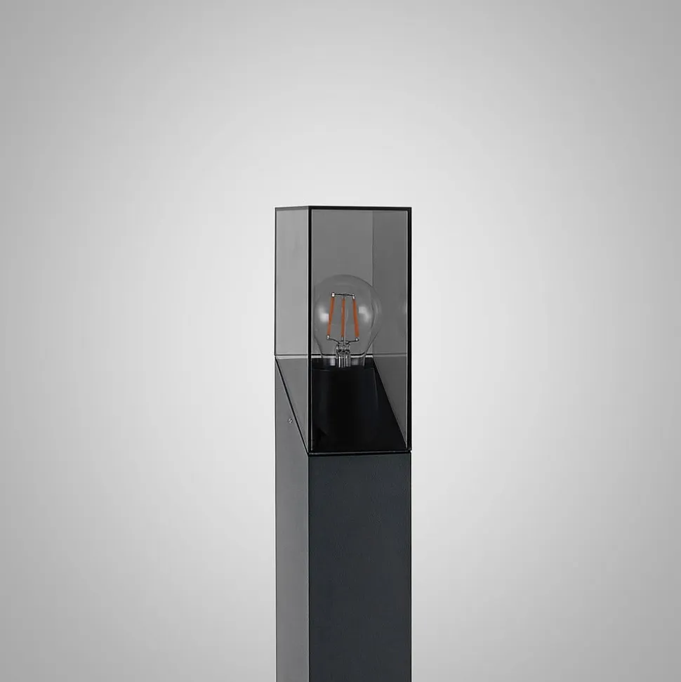 Lucande vejlampe Fiola, 80 cm, antracit, IP54