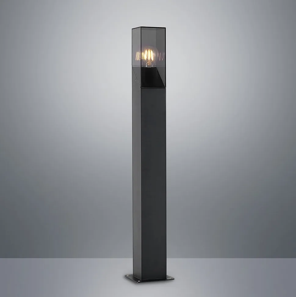 Lucande vejlampe Fiola, 80 cm, antracit, IP54