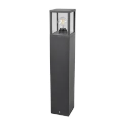 Lucande vejlampe Klemens, 65 cm, antracit, metal, E27
