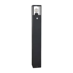 Lucande vejlampe Klemens, 90 cm, sensor, antracit, E27