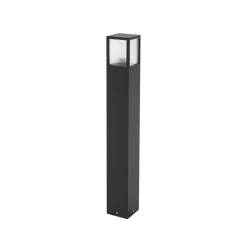 Lucande vejlampe Klemens, 90 cm, sort, metal, IP54