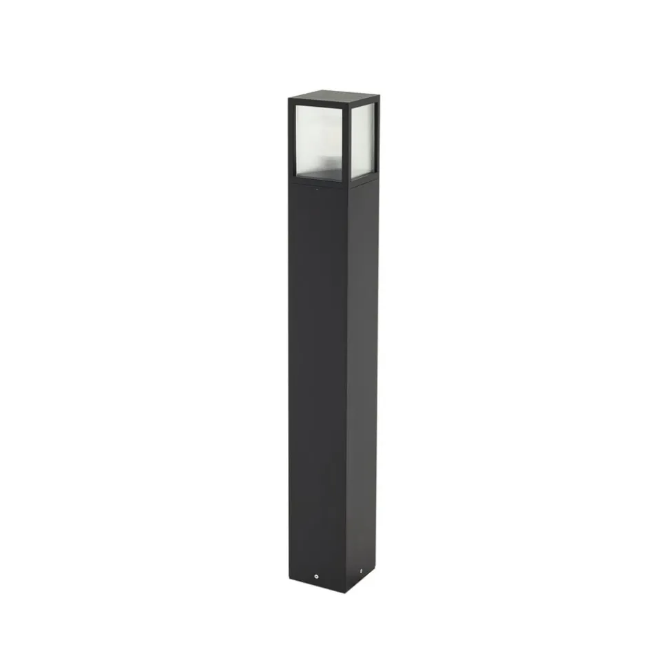 Lucande vejlampe Klemens, 90 cm, sort, metal, IP54