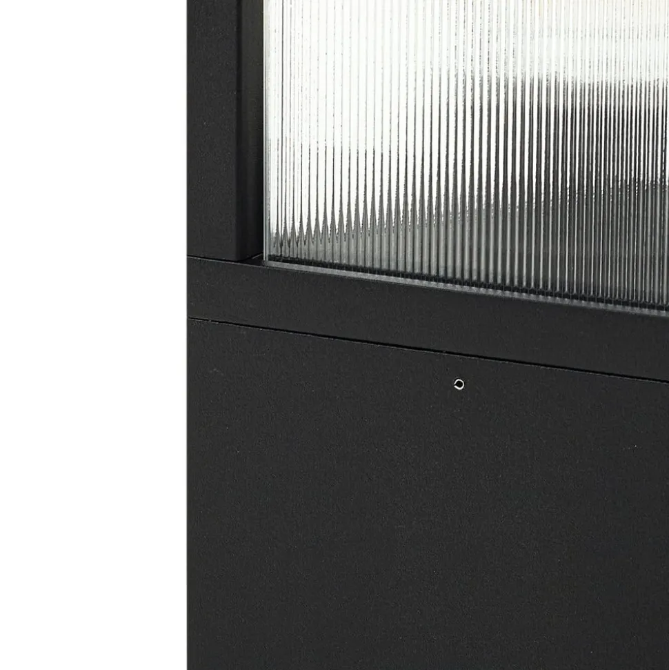 Lucande vejlampe Klemens, 90 cm, sort, metal, IP54