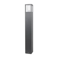 Lucande vejlampe Klemens, 90 cm, antracit, metal, E27
