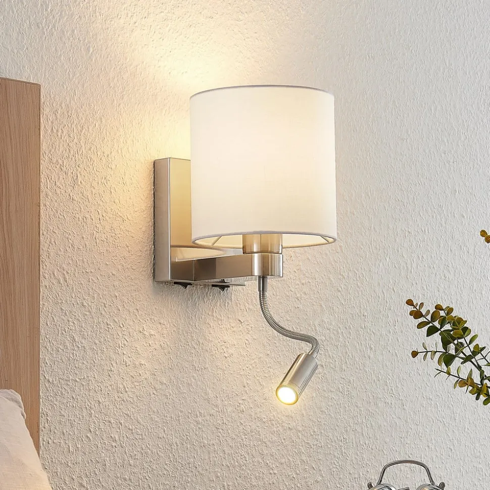 Lucande væglampe Brinja, 45 cm, drejelig, læselampe, E27