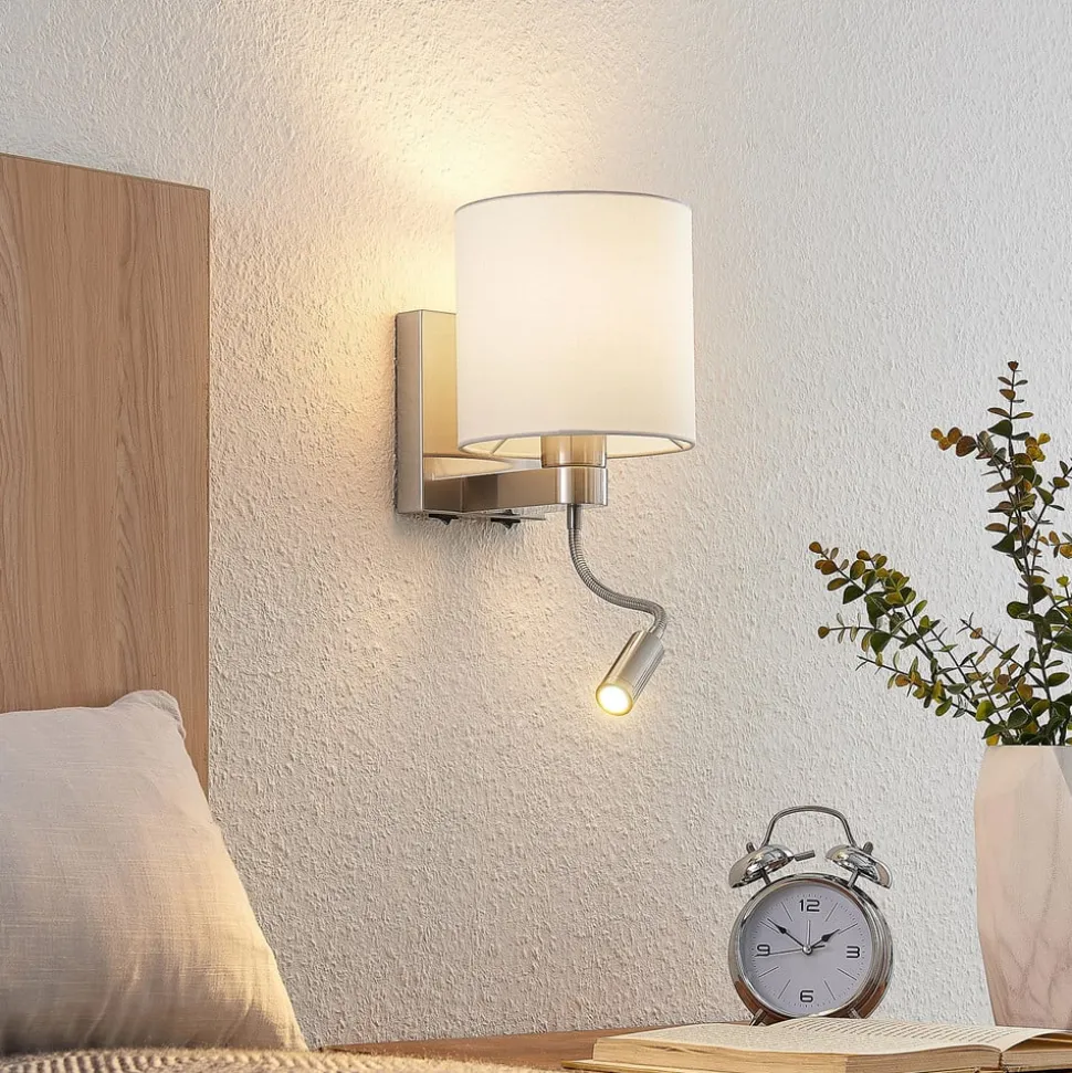 Lucande væglampe Brinja, 45 cm, drejelig, læselampe, E27