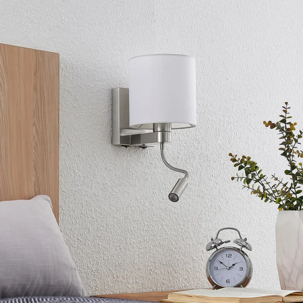 Lucande væglampe Brinja, 45 cm, drejelig, læselampe, E27