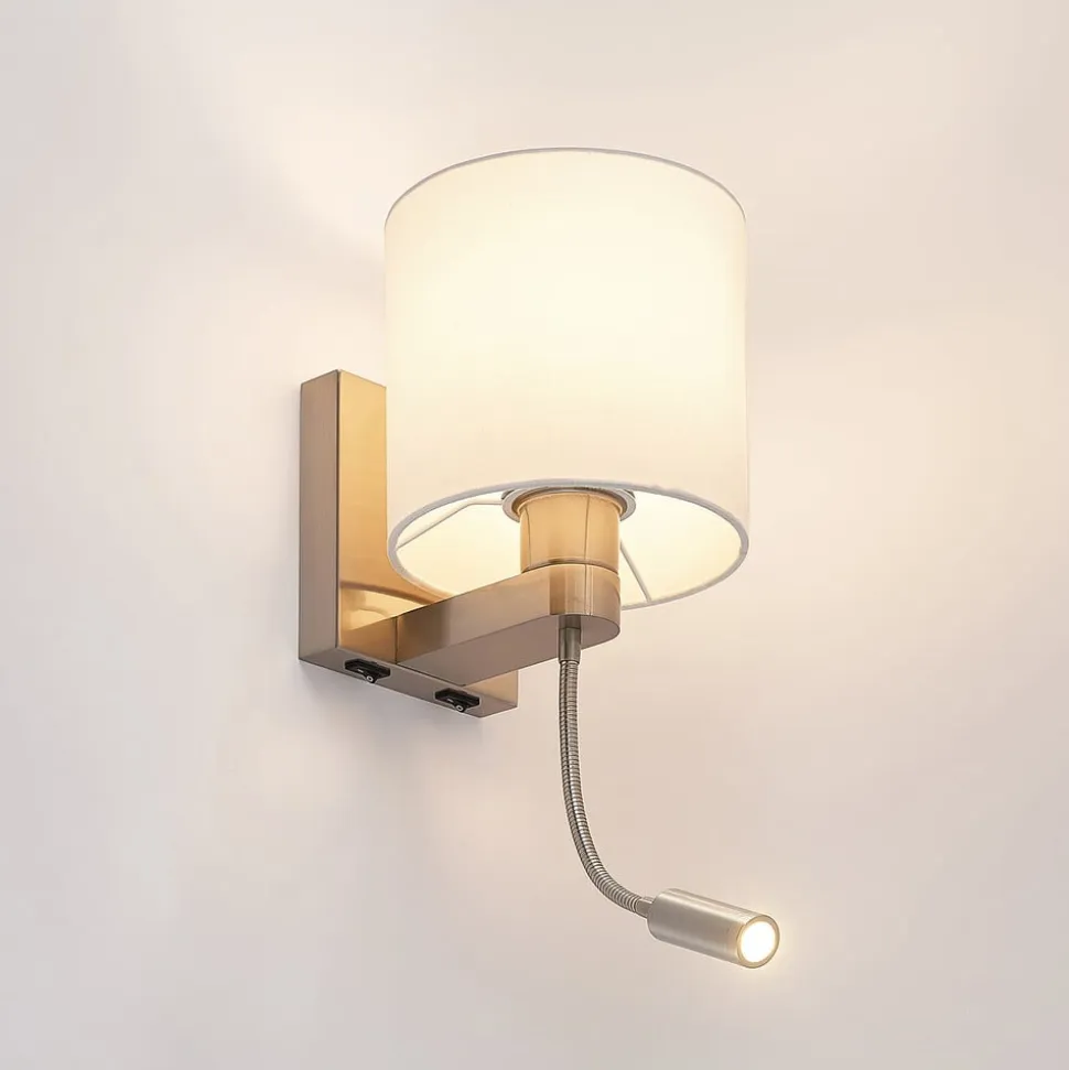 Lucande væglampe Brinja, 45 cm, drejelig, læselampe, E27