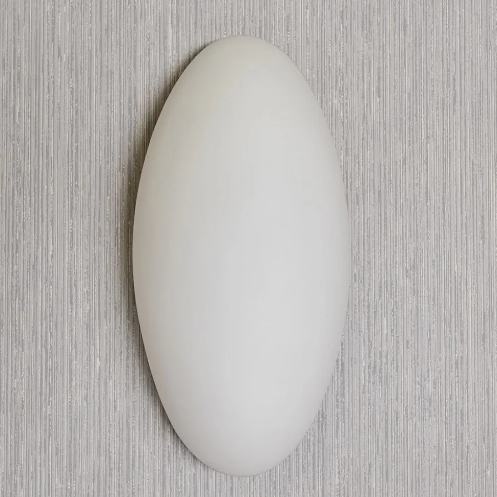 Lucande væglampe Jemima, 24 cm, glas, elliptisk