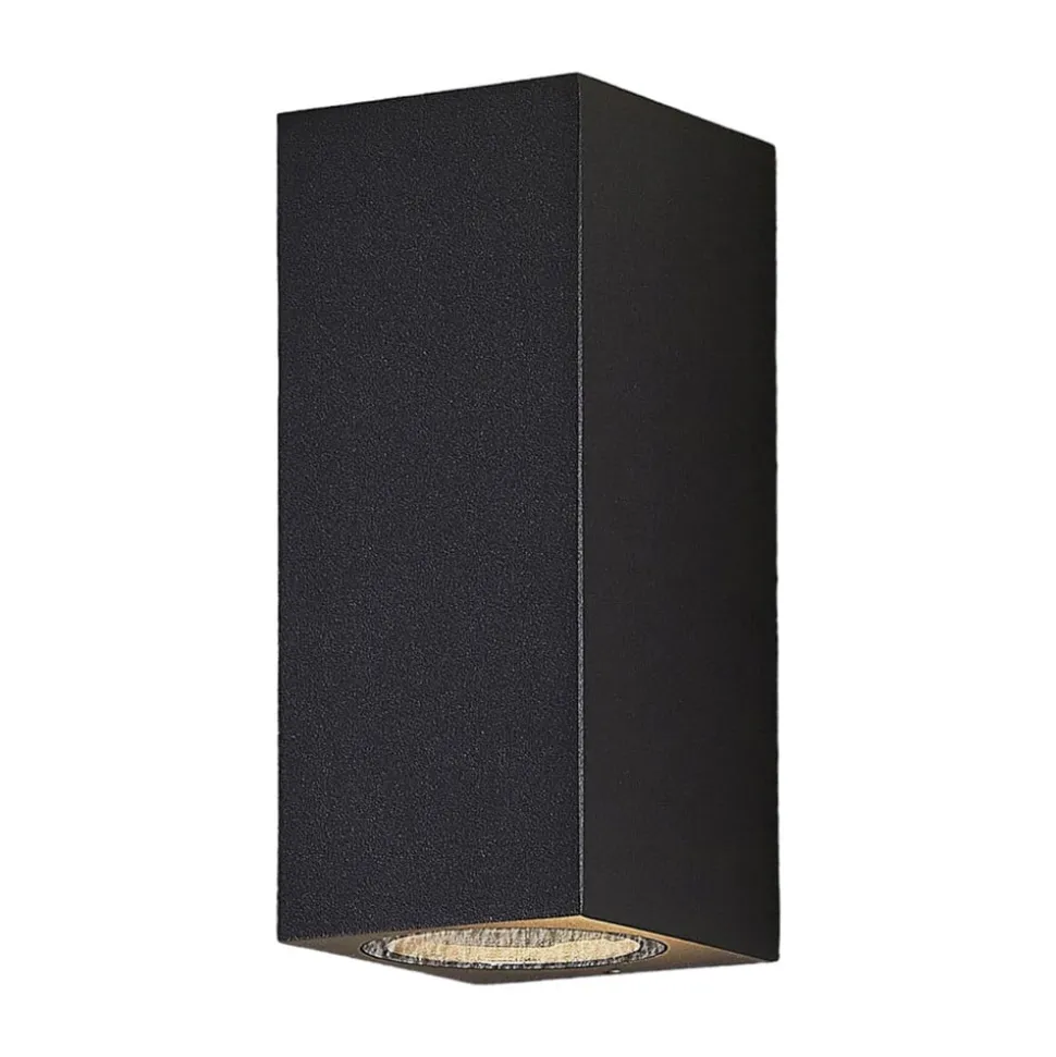 Lucande vægspot Lavina, 17 cm, antracit, GU10, 2 lyskilder.