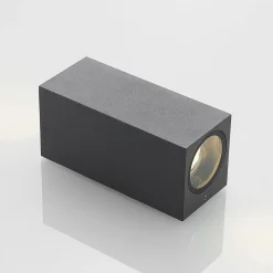 Lucande vægspot Lavina, 17 cm, antracit, GU10, 2 lyskilder.
