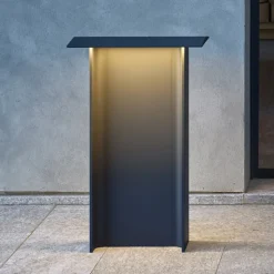 Luceplan Fienile LED-gadelampe 72 cm mørkegrå