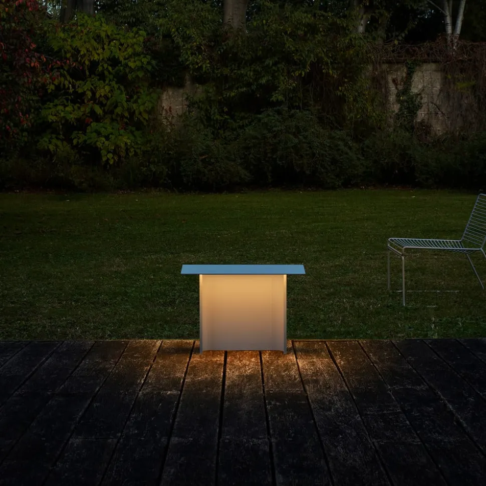 Luceplan Fienile LED-sokkellampe 32 cm lysegrå