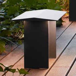 Luceplan Fienile LED-sokkellampe 32 cm mørkegrå