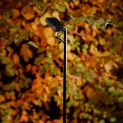 Luceplan LED-vejlampe Flia, 180 cm høj, sort, plast