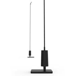 Luceplan LED-vejlampe Flia, 180 cm høj, sort, plast