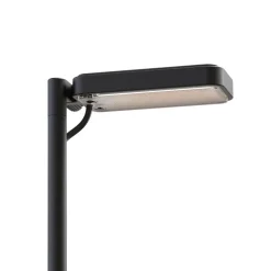 Luceplan LED-vejlampe Flia, 180 cm høj, sort, plast