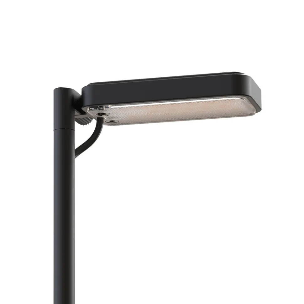 Luceplan LED-vejlampe Flia, 180 cm høj, sort, plast
