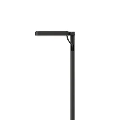 Luceplan LED-vejlampe Flia, 180 cm høj, sort, plast
