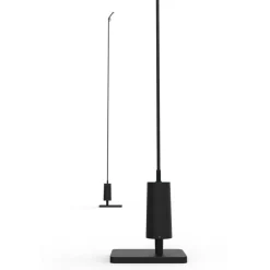 Luceplan LED-vejlampe Flia, 120 cm høj, sort, plast