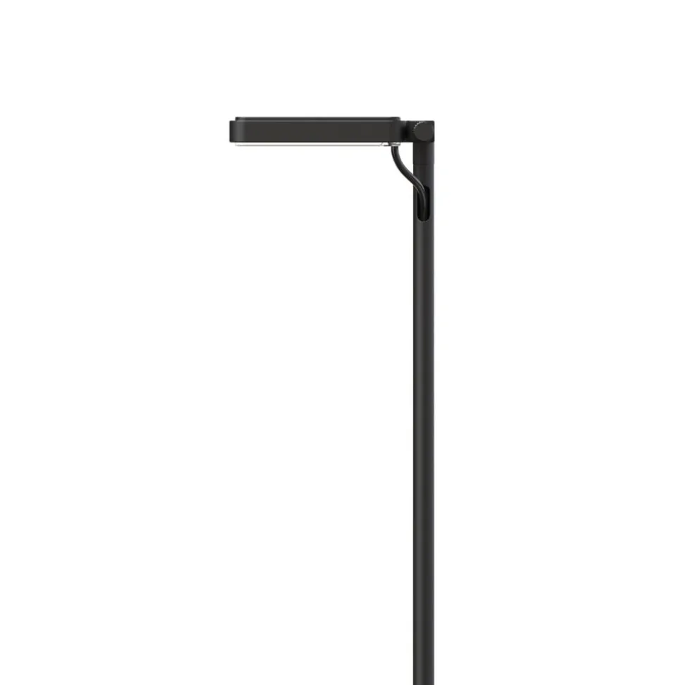 Luceplan LED-vejlampe Flia, 120 cm høj, sort, plast