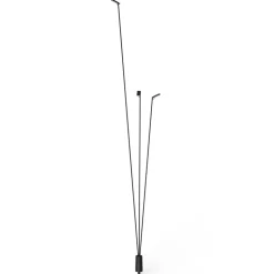 Luceplan LED-vejlampe Flia, 3 lyskilder, sort, plast