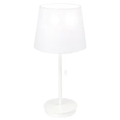 Ludwig bordlampe med USB-port, hvid