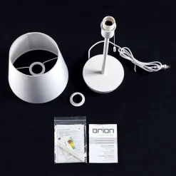 Ludwig bordlampe med USB-port, hvid